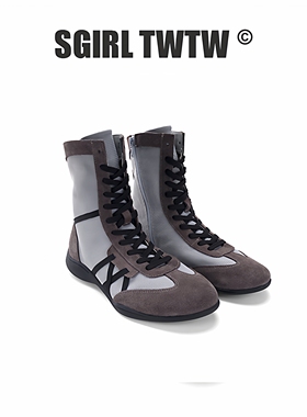 C760-1 SGIRL TWTW 夏季新款百搭软底高帮德训鞋百搭休闲短筒靴