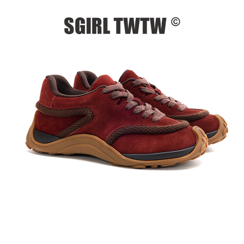 C922-3 SGIRL TWTW复古厚底德训鞋秋季休闲时尚百搭软底运动鞋