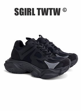 A799-26 SGIRLT WTW复古厚底鞋透气老爹鞋百搭休闲鞋女增高运动鞋