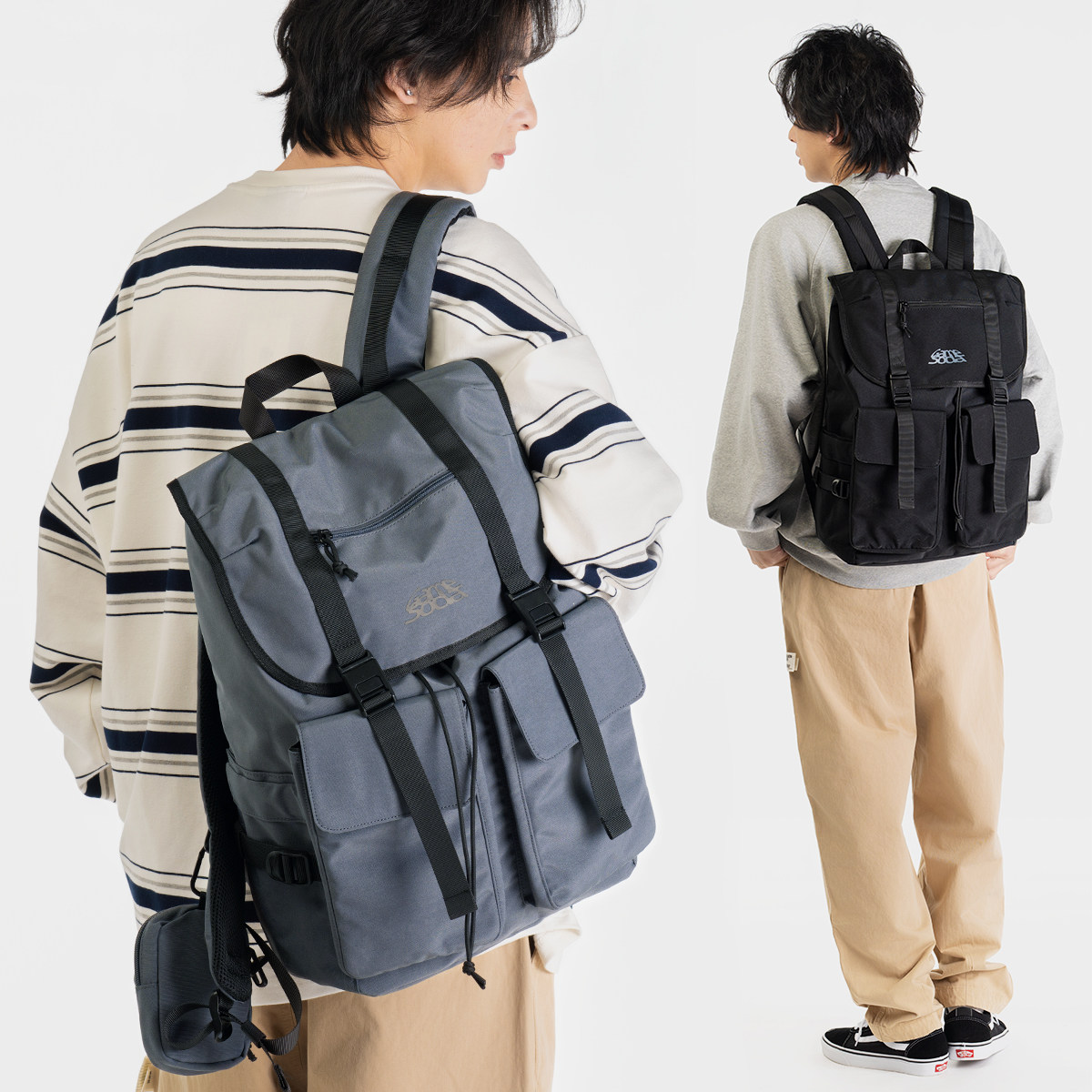 电玩汽水机能风双肩包男户外运动骑行登山包大容量电脑包书包背包