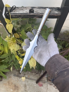 武术红缨枪头不锈钢霸王枪林冲枪杨家枪蛇矛枪头实战兵器未开刃