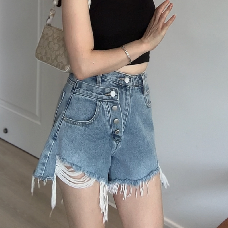 高腰韩版时尚短裤辣妹休闲裤