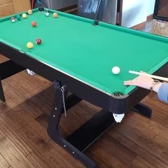 IPOOLSPORT台球桌家用成人儿童室内台球折叠式桌球台木制大号美式