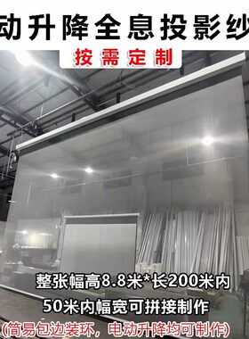 定制电动升降全息投影纱幕透明3D