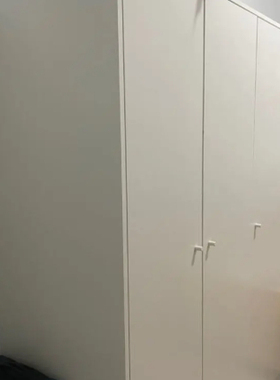 宜家国内代购克勒普斯塔三门衣柜白色117x176衣橱独立衣橱建简约