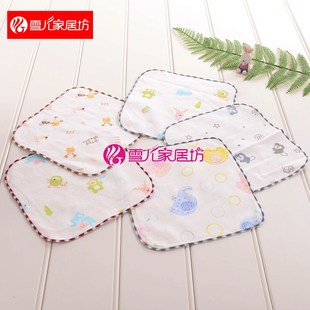 小号8x16cm手帕擦嘴15厘米 纯棉纱布方巾幼儿园儿童小毛巾20x20cm