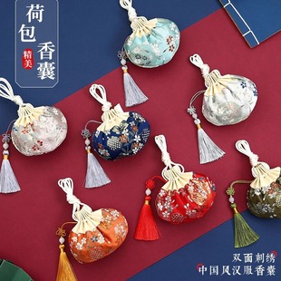 端午节古风香囊空袋汉服荷包金丝薰衣草艾草驱蚊香包挂件中药香袋
