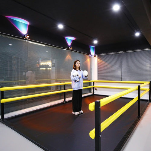 健身房拳击擂台训练区