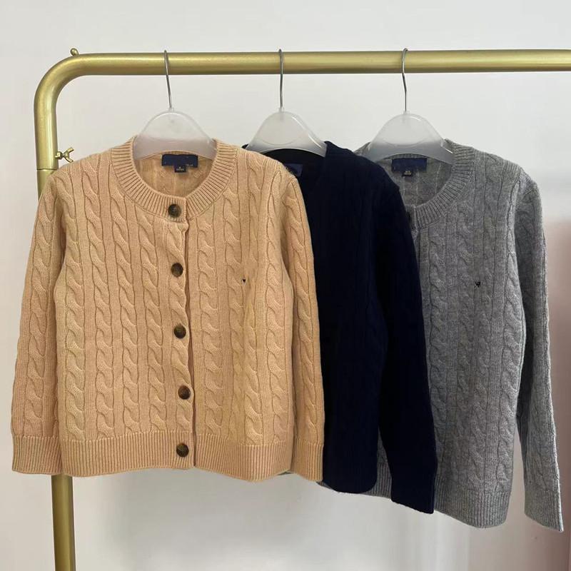 秋冬新款男女童亲子麻花羊毛羊绒毛衣开衫针织衫上衣外套学院风