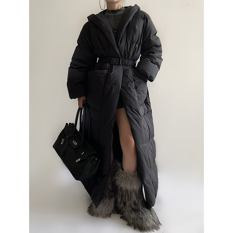 连帽超保暖大被子羽绒服