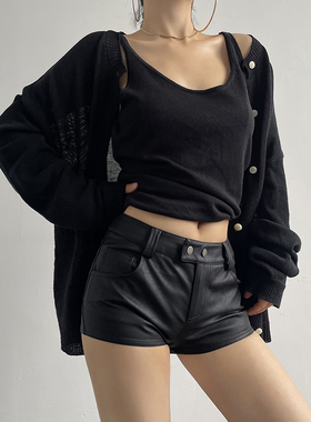 AcupStudio江右上 复古小众设计感内搭吊带宽松针织衫外套两件套