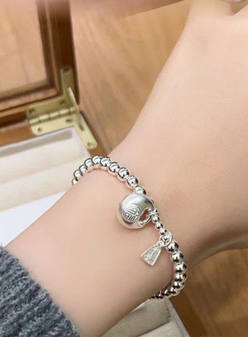 999足银胖福平安喜乐转运手链