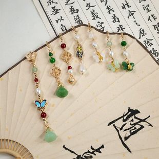 旗袍压襟胸针国风汉服古风胸饰红色新中式定亲气质配饰品吊坠挂饰