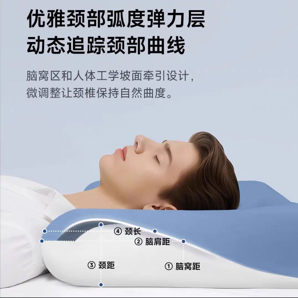 星球酒店同款三代记忆枕助眠护颈