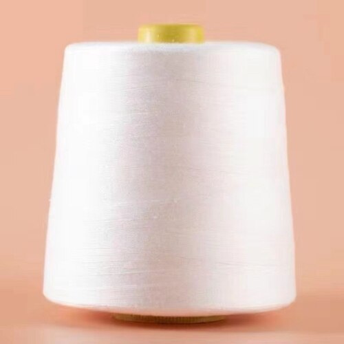 缝纫机线家用大卷8000码缝衣服线402宝塔线白黑色细线锁边