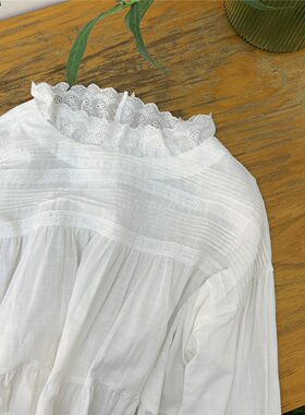 日系纯色娃娃裙宽松长款连衣裙