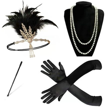 1920s头饰欧美羽毛发带复古民族年会发饰公主女超仙拍照网红新娘