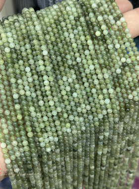 晴水绿玉和田玉圆珠散珠