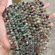 天然高品质绿幽灵圆珠 10mm红绿聚宝盆水晶散珠diy手链项链配件