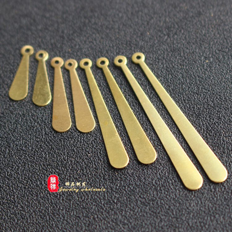 diy黄铜金属梯形挂件吊坠