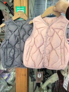 琦瑞德泽2025新款儿童羽绒马甲男童女童轻薄背心宝宝秋冬内搭保暖