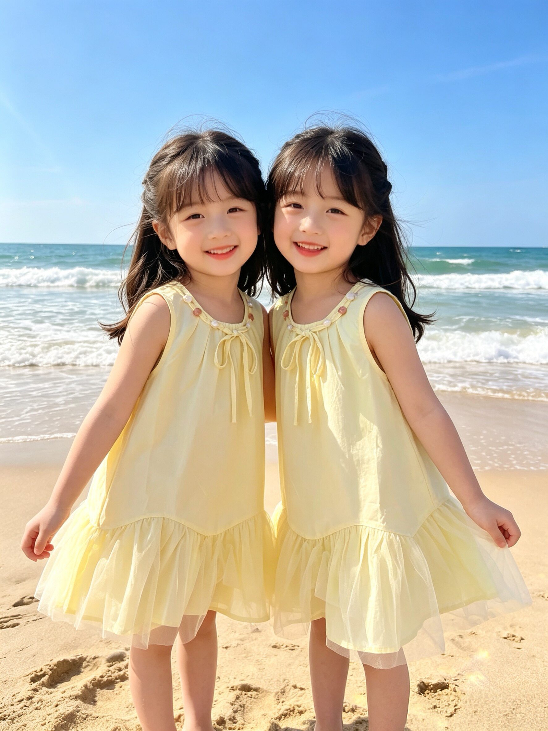 网红爆款女中童清凉背心裙儿童连衣裙夏装新款休闲甜美裙子