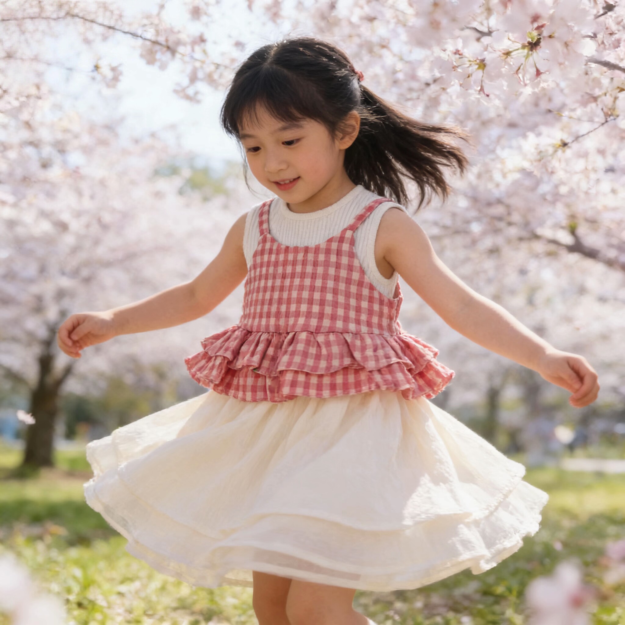 女童连衣裙夏装2026新款洋气儿童背心套装小女孩夏季马甲连衣裙