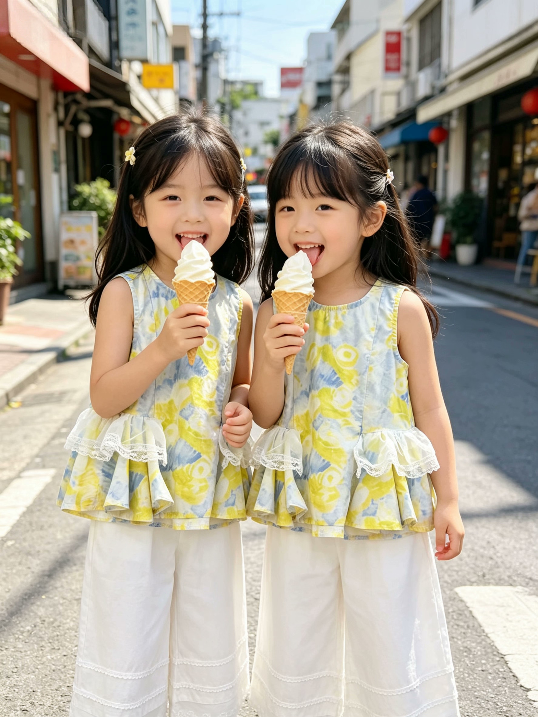 女中童套装夏季新款宝宝时髦洋气娃娃衫两件套休闲运动套装