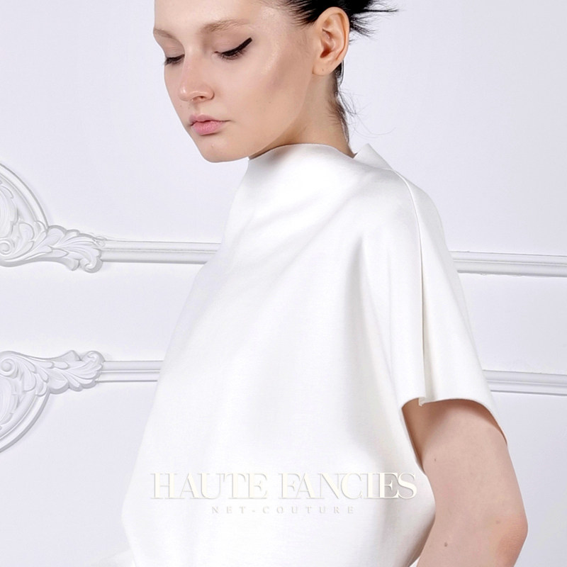 基础款 HAUTE FANCIES后构想 | 白色圆领短袖针织T恤上衣26春夏