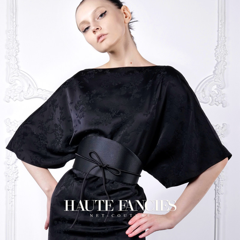 万能腰封 HAUTE FANCIES后构想｜黑色可调节系带腰封腰带26新品