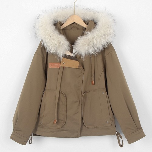 剪标尾货女款美拉德派克服