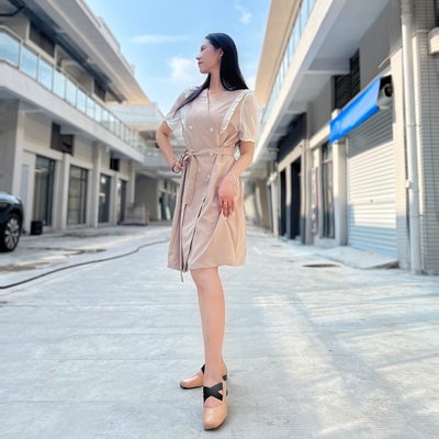 通勤A字型纯色腰带时尚