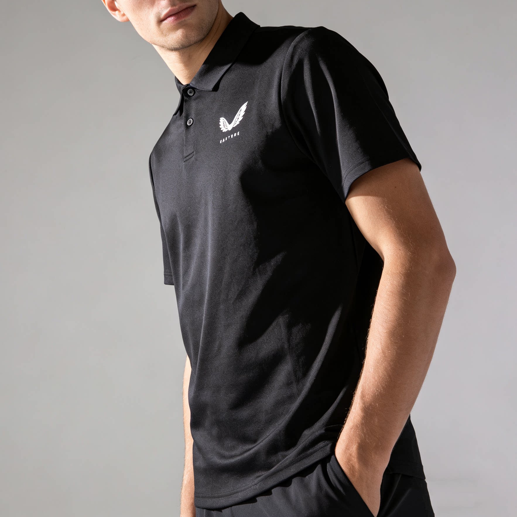 男士翻领足球训练服跑步速干Polo衫运动上衣半袖