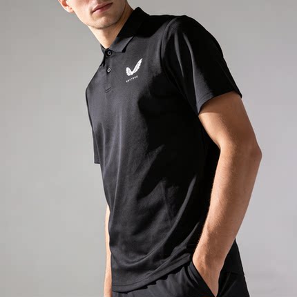 男士翻领足球训练服跑步速干Polo衫运动上衣半袖