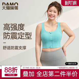 运动内衣女高强度防震瑜伽服背心外穿跑步训练胖MM大码 健身服文胸