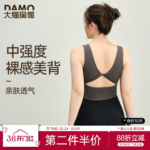 胖mm大码运动内衣女中强度收副乳镂空螺纹瑜伽背心跑步文胸健身服