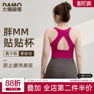 运动内衣女舒适防震跑步训练背心外穿美背胖mm大码 瑜伽服健身文胸