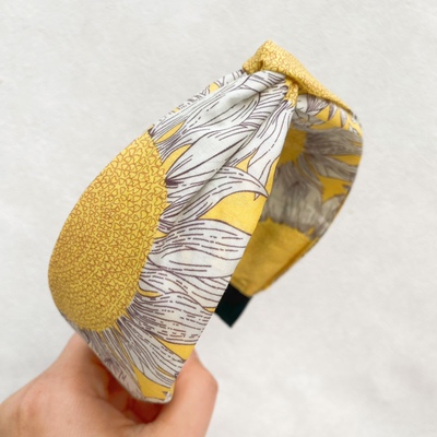 Liberty交叉发箍宽发箍向日葵等不勒头显气质5厘米宽平替