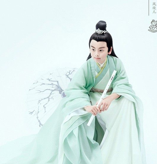 儿童古装书生汉服古风国学男童仙气侠客公子男孩古筝演出服中国风