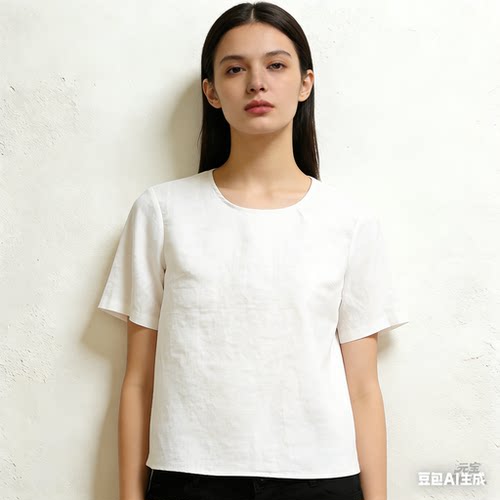 汉麻上衣T恤短袖女装休闲