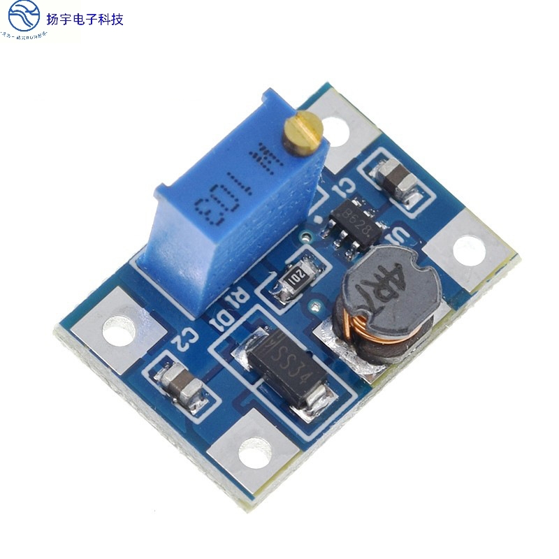 SX1308可调升压模块 大电流2A电源模块 DC-DC升压模块