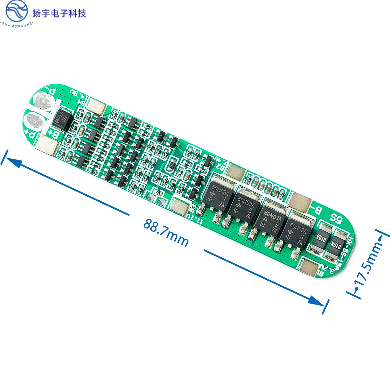 5串18.5V21V电动工具 太阳能 照明 18650专用 锂电池保护板 BMS