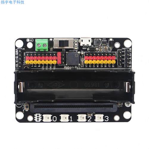 MICROBIT扩展板 Robotbit V2.0智能汽车编程机器人DIY扩展Python