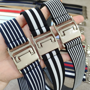 休闲裤 弹力腰间皮带简约正装 带 商务男女松紧腰带百搭配牛仔裤 新品