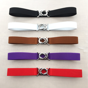 3CM女式松紧腰带牛仔裤短裤裙子窄皮带简约款束腰弹力羽绒服腰封