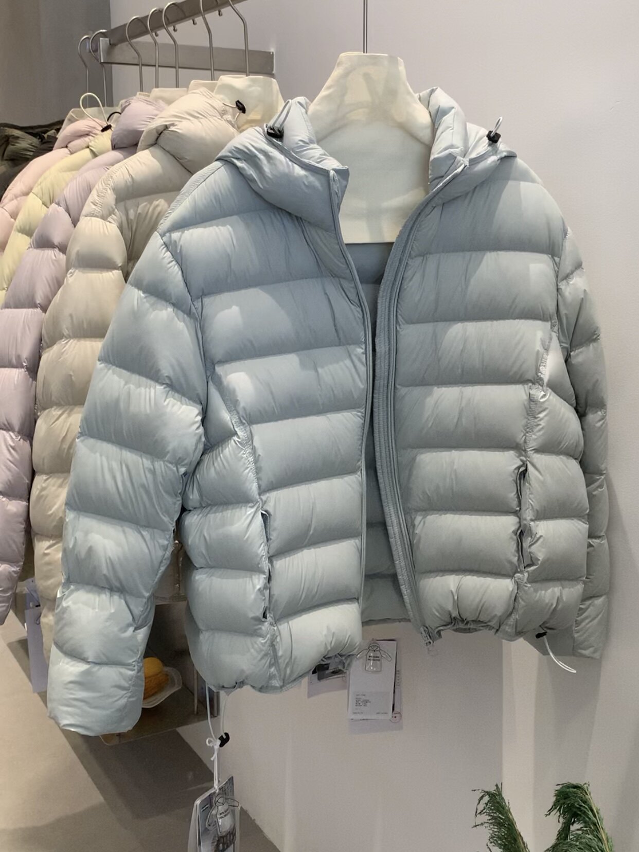 韩国东大门连帽加厚排骨羽绒服女2026冬季新款新国标90白鸭绒外套