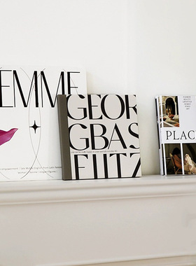 ins拍照道具简约背景北欧冷淡风家居摆件桌面摆画样板房装饰挂画