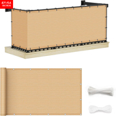 漠斯出口阳台隔断遮光遮阳遮荫网防隐私降温挡尘室外用品防淋定制