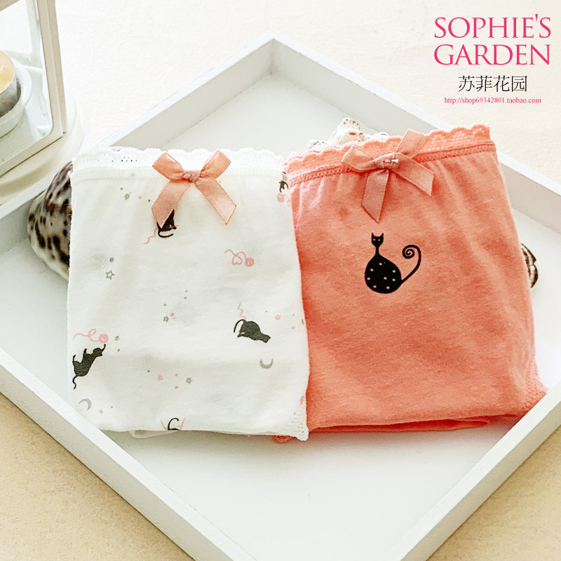 棉文化纯棉女内裤低腰三角全棉简约透气少女生学生夏季大码20017,女士内衣/男士内衣/家居服,女三角裤,淘宝优惠券,粉丝福利购,淘宝优惠卷