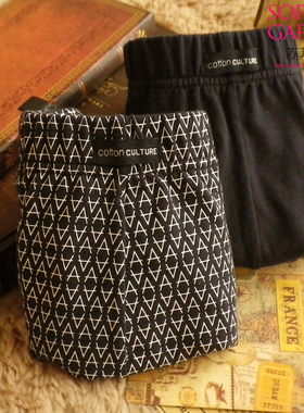 棉文化品牌男士内裤100%纯棉平角裤透气全棉质平角裤2条装16508